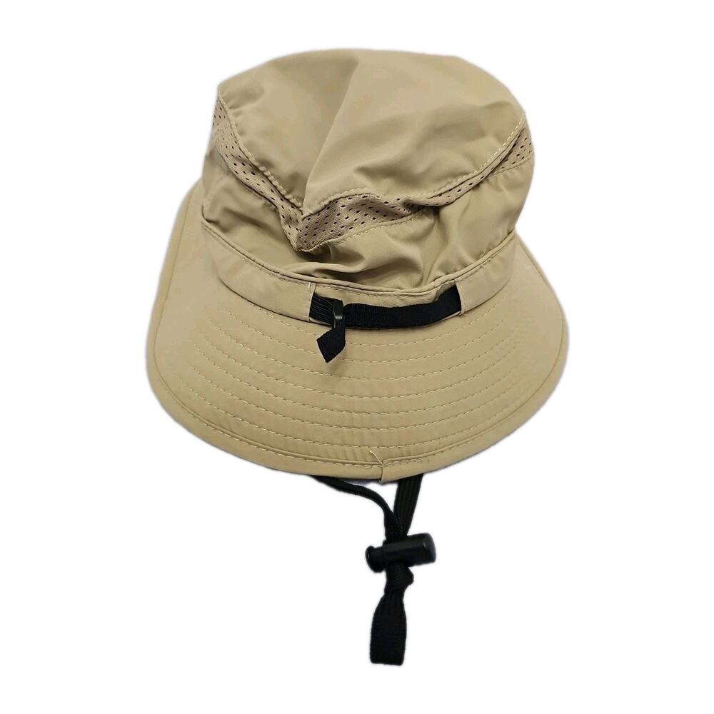 Bucket Hat Fashion Boonie Hat Kids Wide Brim String Sun Scala Cap Beige Beach